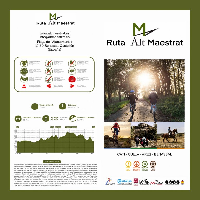 Alt Maestrat Human Land descubre la comarca para los ciclistas, caminantes y jinetes